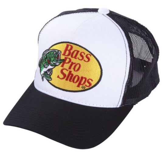 Gorra Bass pro shops  2 colores frente blanco